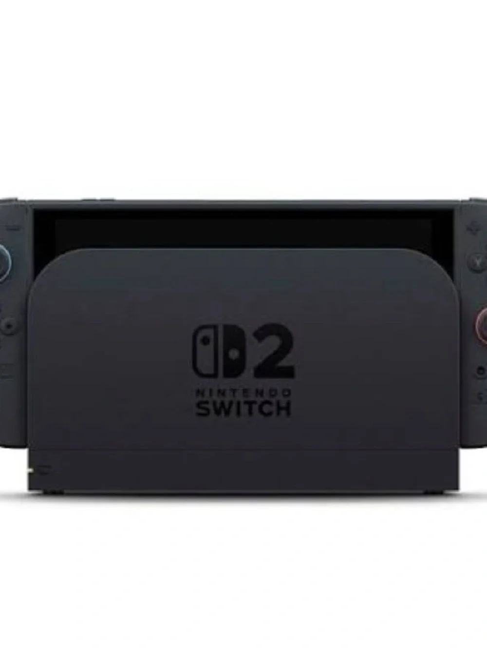 Nintendo Switch OLED Console with Gray Dock and Coral Accent Joy-Con